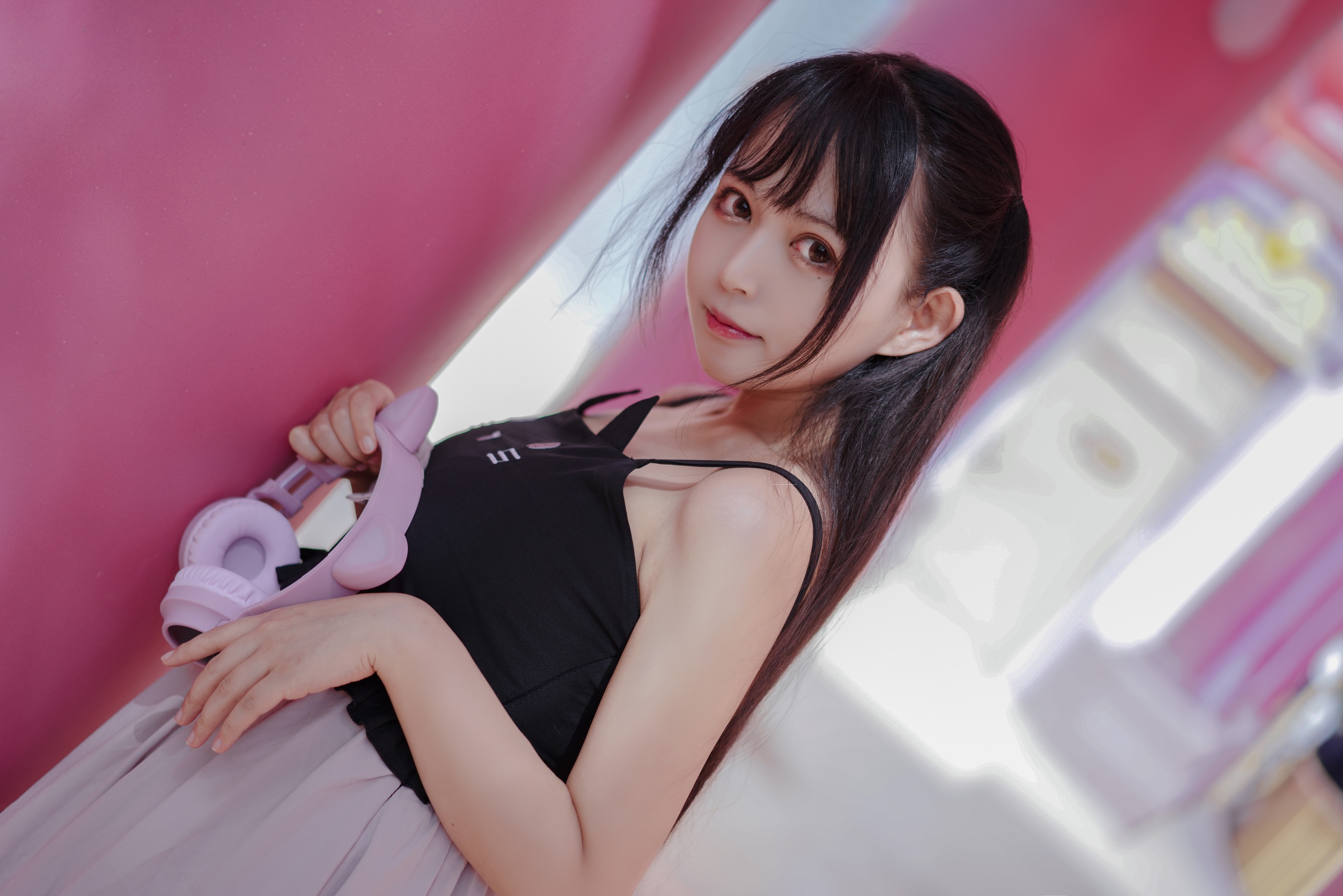 图片[1]-黑猫猫 – NO.025 pink [21P]-XikXak